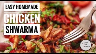 Easy Chicken Shawarma Recipe  How to make Boneless chicken Shawarma at home [upl. by Hoes]