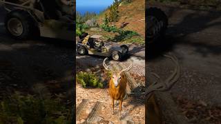 GTA 5  Taking Risk to save hijacked Deer 😱 shorts ytshort youtubeshorts viral [upl. by Akemehc]