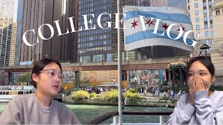 🇺🇸 College Vlog EpB4  🏗️건축학과도 벼락치기가 가능할까⚡️ ⛴️시카고 보트 투어  정신 못 차리는 미드텀 중간고사🤯 [upl. by Stefano]