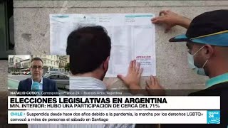 Informe desde Buenos Aires inicia el conteo de votos de las legislativas argentinas [upl. by Nomyad]