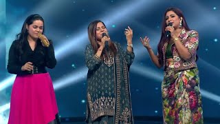 Sadhana sargam amp Shreya ghoshal duet performance  indian idol 14 ❤️ [upl. by Cerelly360]