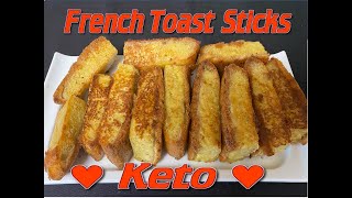 How to make KETO French Toast Sticks NO Flours😋 [upl. by Anivle184]