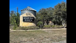 Lot 57 Linwood Ridge High Point Ranch Boerne 78006 [upl. by Orgalim]