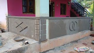 canopy parapet design plaster work🏬😍👌 [upl. by Leonelle]