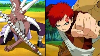 GAARA vs KIMIMARO  Dublado 60FPS  Gaara aparece e salva Rock Lee [upl. by Armilla83]