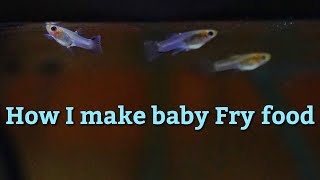 How I make baby fish food [upl. by Swithin]