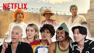 The ONE PIECE Cast Reacts to Major Season One Moments  Netflix [upl. by Ellerehc142]