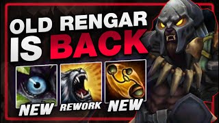 NEW RENGAR UPDATE OLD RENGAR IS BACK  RENGAR REWORK 1117 FIRST IMPRESSIONS [upl. by Eronaele]