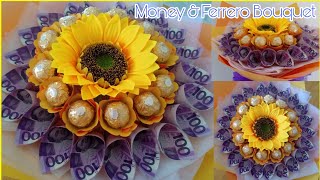 Ferrero Rocher and money bouquet 2k easy tutorial [upl. by Durno]