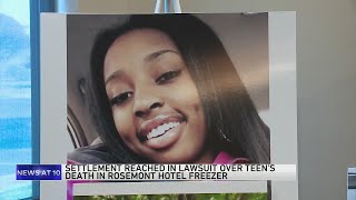 Settlement reached in lawsuit over teens death in Rosemont hotel freezer [upl. by Amabelle]