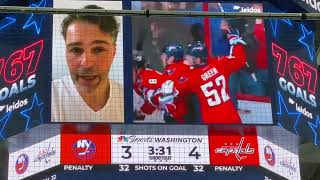 Alex Ovechkin goal 767 to pass Jagr with crowd reaction and postgame interview w subs [upl. by Mord682]