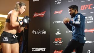 Bethe Correia UFC Fight Night 106 Open Workout [upl. by Vitkun]