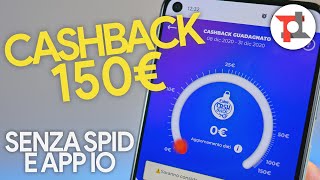 CASHBACK di Stato SENZA SPID come attivarlo con Satispay Hype YAP [upl. by Arikahc]