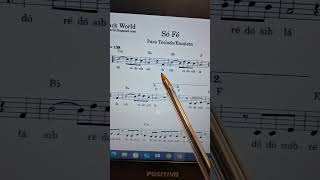 Só Fé Para TecladoEscaleta com Playback e Partitura em PDF [upl. by Auqeenahs976]