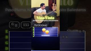 Vino Tinto  Peso Pluma Natanael Gabito Tutorial Requinto Tabs regionalmexicano [upl. by Hilly]