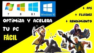 Cómo mejorar optimizar y acelerar el rendimiento de mi pcwindows 7881 y 10 MUY FÁCIL 2021 [upl. by Bozovich126]