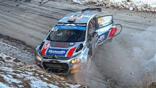 WRC Rallye Monte Carlo 2023  Flatout Big Crash Jumps amp crazy fans [upl. by Aisined]