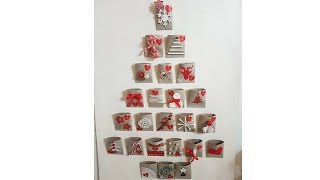 Calendario dellAVVENTO fatto a mano con I ROTOLI CARTA IGIENICA 🎅 DIY [upl. by Dinsmore]