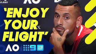 Kyrgios lifts the lid on locker room blow up  Wide World of Sports [upl. by Notsnorb276]