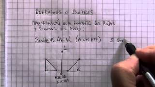 Transformaciones isométricas 06 Traslación Simetria Rotación [upl. by Naivatco]