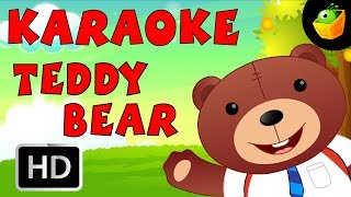 Teddy Bear  Karaoke Version With Lyrics  CartoonAnimated English Nursery Rhymes For Kids [upl. by Blatman]