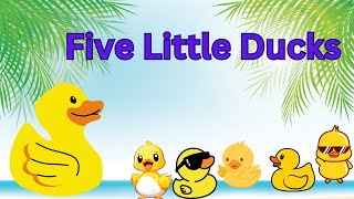 Five Little Ducks  kids Poems bisma animation [upl. by Laurentia152]