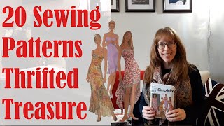 💚✅ 20 Sewing Patterns Thrifted Treasure ✅💚 BudgetSew sewing sewingpatterns fridaysews [upl. by Gunther]