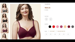 Trylo Vivanta Best Light Padded Bra for heavy bustprofilefigure Womens Adda Store [upl. by Aleuname]