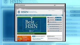 Using the Homeland Security Information Network HSIN [upl. by Gibbon]