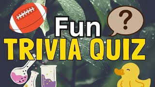 【Fun Trivia Quiz 5】 Guess the Answers [upl. by Lebezej]