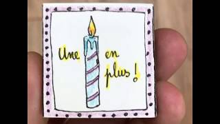 Mini livre à fabriquer pour un anniversaire ou autre [upl. by Anorahs]