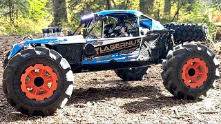 WE DONT NEED ROADS LOSI LASERNUT U4 110scale 4WD Rock Racer RR RTR  RC ADVENTURES [upl. by Etiam901]