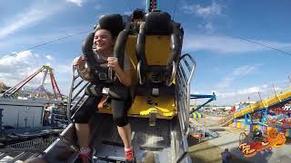 FIRE BALL GIANT LOOPING WHEEL RIDE  ONRIDE POV  HIGHLAND COUNTY FAIR SEBRING USA 2018 [upl. by Bobinette]