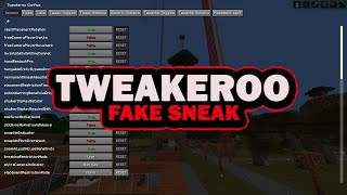 Tweakeroo Fake Sneak  Minecraft Mod [upl. by Lamahj]