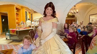 Meeting Belle Aurora Tiana Ariel and Snow White at Akershus Royal Banquet Hall [upl. by Baal]