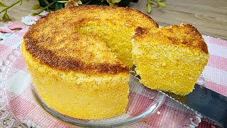 BOLO DE FLOCÃO DE MILHO COM COCO  FÁCIL E RÁPIDO PARA O CAFÉ  CUSCUZ DE MILHO COM COCO [upl. by Crofton]