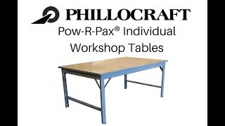 Phillocraft Individual Workshop Table Assembly [upl. by Nakhsa]