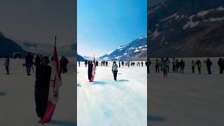 Athabasca Glacier alberta canada snow glacier shorts short shortvideo shortsvideo [upl. by Fitzhugh108]