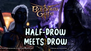 Baldurs Gate 3 Patch 7  HalfDrow meets Drow in the Underdark [upl. by Anegal]