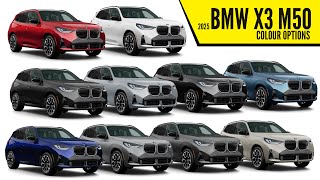 2025 BMW X3 M50  Color Options  Images  AUTOBICS [upl. by Fayola]