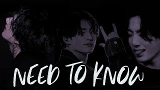 Jungkook  Need To Know  FMV [upl. by Lertnahs493]