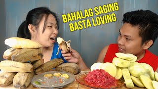 Nilagang Saging Saba with Bagoong Isda  Mangga with Bagoong Alamang Mukbang Philippines [upl. by Garnette275]