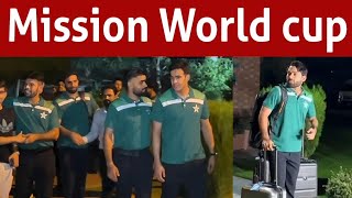 Pak team left for Ireland England and World Cup [upl. by Endys630]