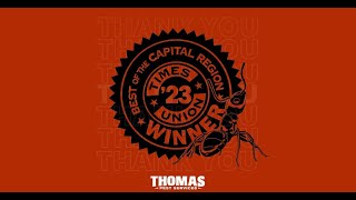 Thomas Pest Services Times Union Best Pest Service Company 2023 [upl. by Maggee253]