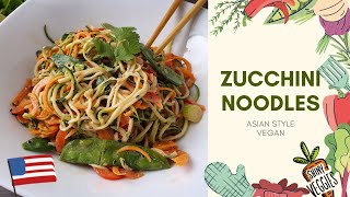 Zucchini noodles asian style Zoodles [upl. by Onailimixam]