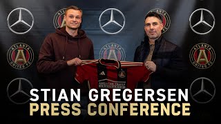 STIAN GREGERSEN Press Conference speaks to Atlanta media for the first time [upl. by Katee761]