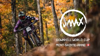 Alle haben Bock vMAX RAW vom DOWNHILL WORLD CUP in MONTSAINTEANNE 😍🇨🇦 [upl. by Lahtnero]