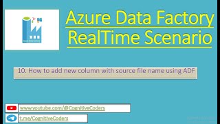 How to add new column with source file name using ADF  Azure Data Factory  Real Time Scenario [upl. by Aranaj590]