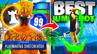 THE BEST JUMPSHOT AND BEST PLAYSHOT BUILD IN NBA 2K22  BEST GUARD BUILD 2K22 CURRENT GEN [upl. by Marder]