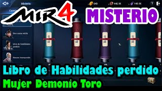 MIR4 Misterio 42  Libro de Habilidades perdido  Mujer Demonio Toro [upl. by Eneleh]